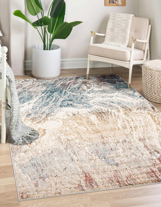 Tribeca Teal Area Rug - 8'0\" x 10'0\"