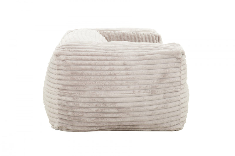 Sealy Redd Corduroy High Density Foam Bean Bag Sofa Chair - Taupe