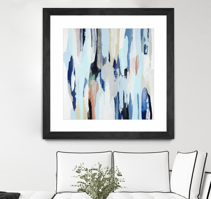 \"Creating Coastal\" Matted and Framed Black 30x30 Wall Art
