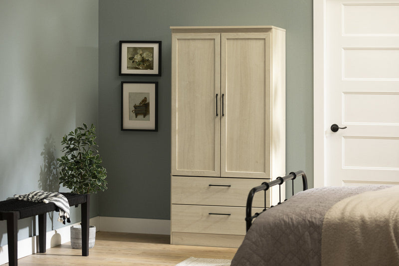 Acapella Wardrobe Armoire - Bleached Oak 