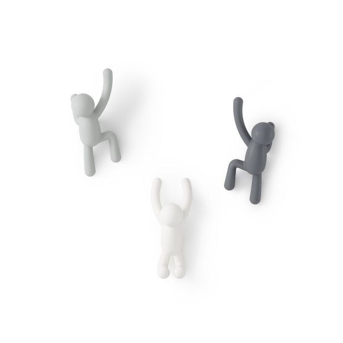 Umbra Buddy Wall Hooks - White and Grey