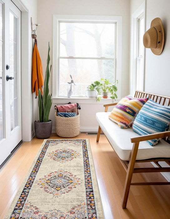 Lea Ivory Rug 2'8\" x 8'2\" 
