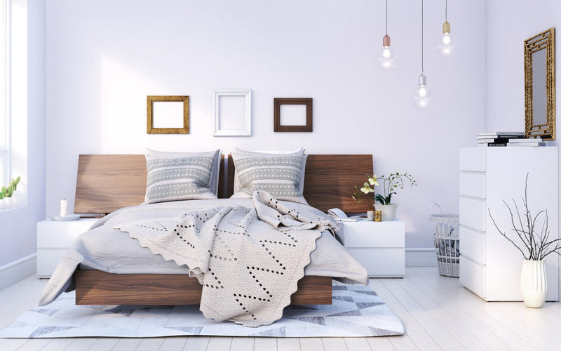 Nordika Full Platform Bed - Walnut 