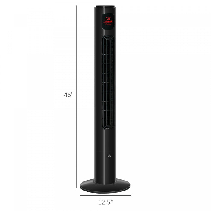 Homcom 46\" Tower Fan With 3 Speed And 12h Timer