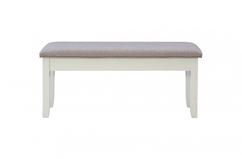 Jane Fabric Storage Dining Bench - Grey