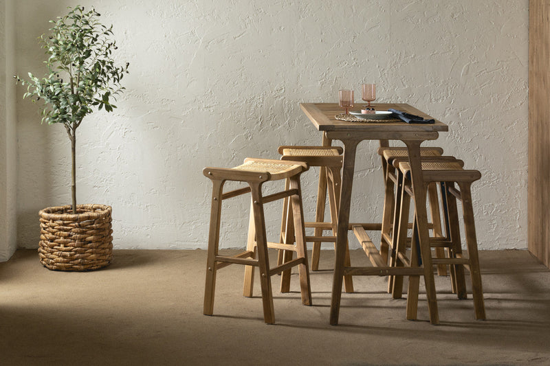 Agave Teak Bar Table - Natural