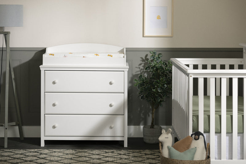 Cotton Candy 3-drawer Changing Table - Pure White 
