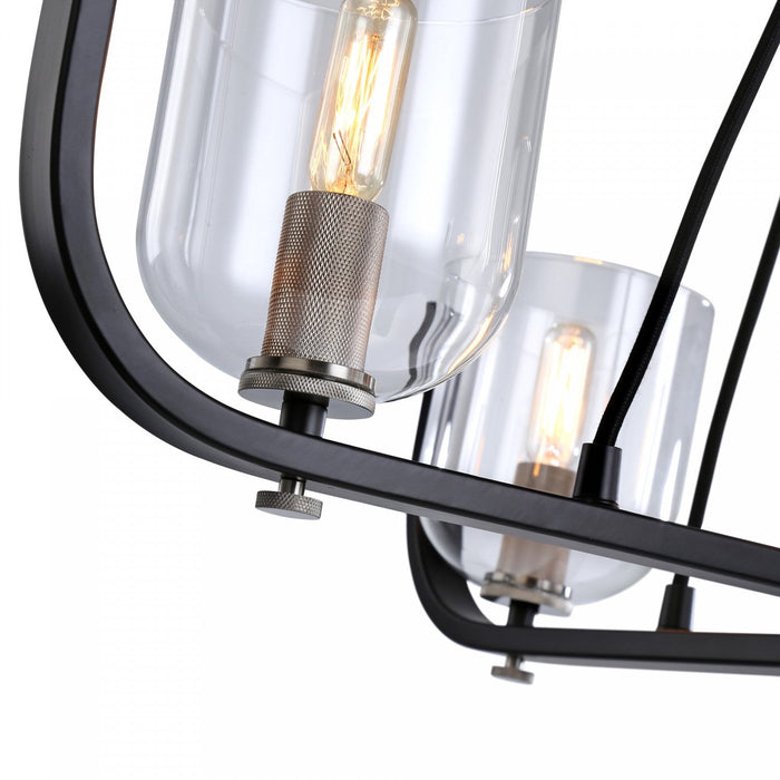 Cheshire Black & Nickel 5-Light Chandelier