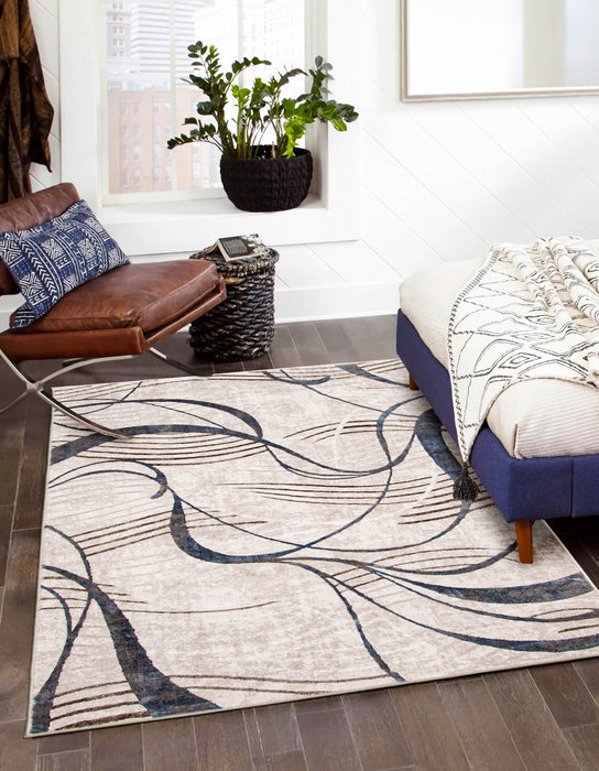 Leah Ivory Area Rug - 5'0\" X 8'0\"  