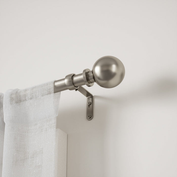 Umbra Bolas Nickel Expandable 1\" Curtain Rod - 36\"-72\" 