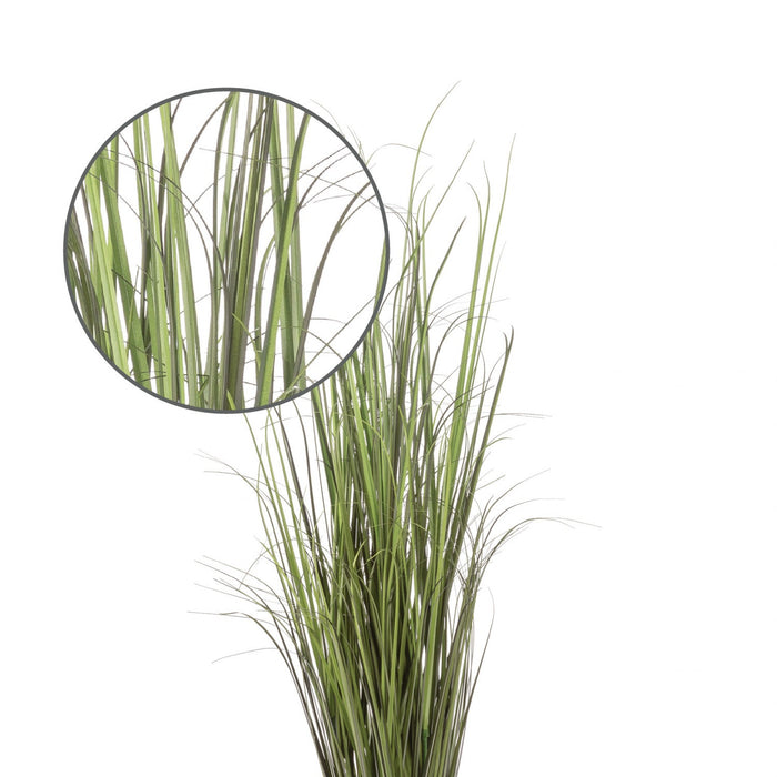 Artificial 47\" Grass Indoor And Outdoor In Black Pot 