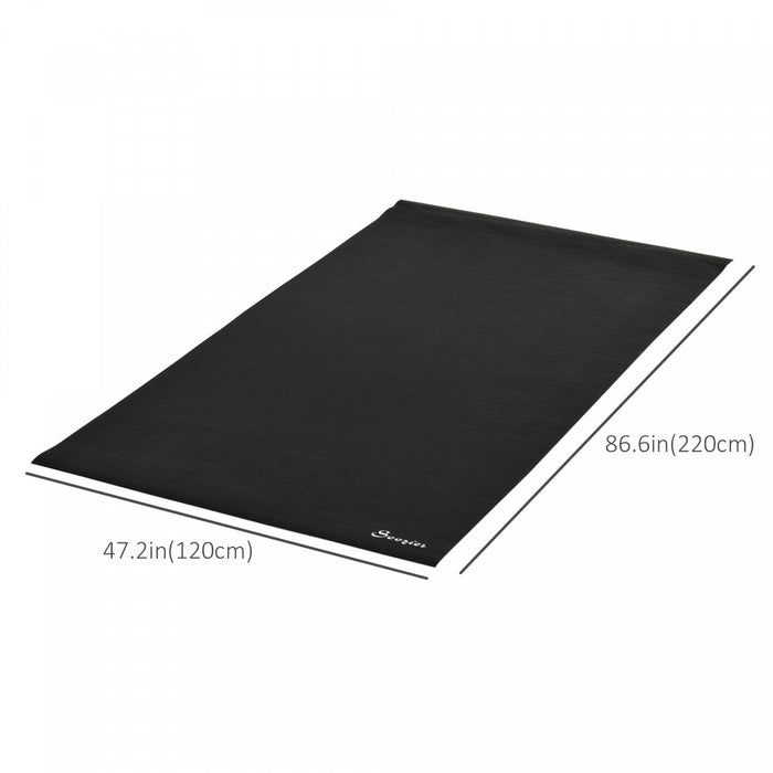 Soozier Multi-purpose Exercise Equipment Mat, Non-slip Treadmill Exercise Bike Floor Protection Mat,