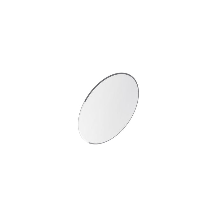 Lathe 18 Inch Frameless Round Mirror In Chrome 