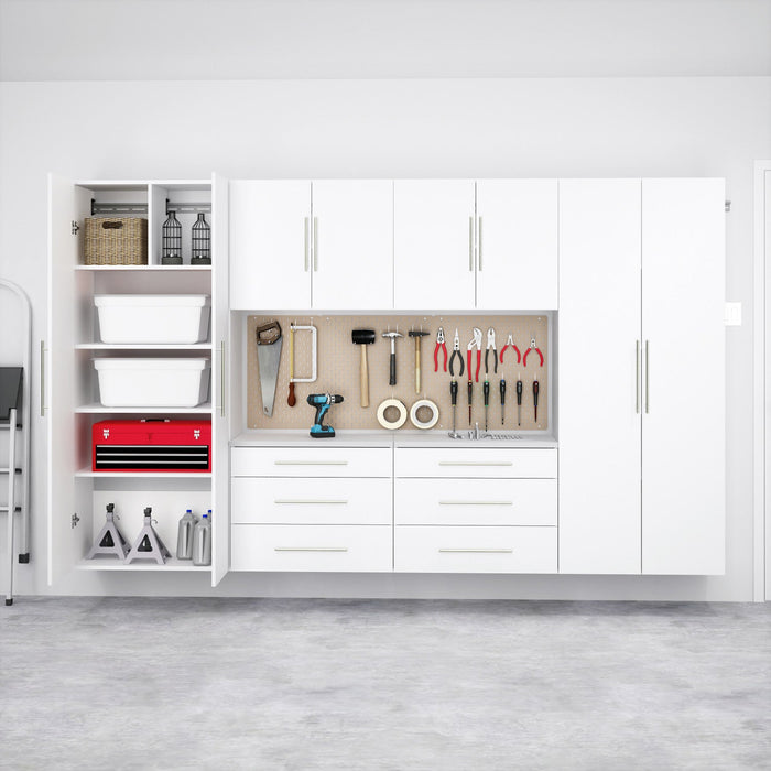 Hangups 120-inch 6-piece Garage Storage Cabinet Set I - White 