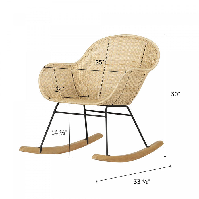 Balka Rocking Chair - Rattan 