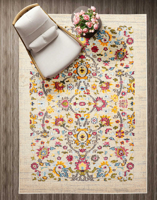 Rosa Ivory Rug 5'0\" x 8'0\" 
