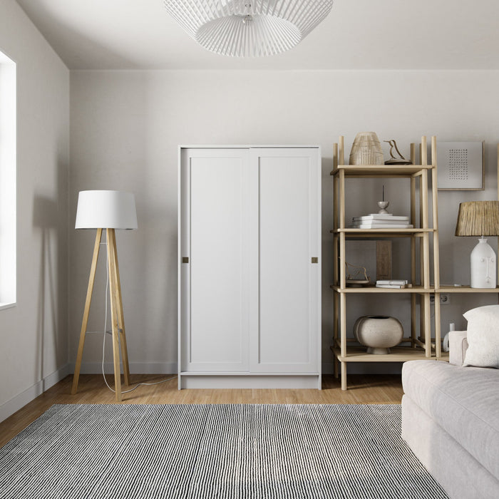 Elite 4-shelf Accent Cabinet - White 