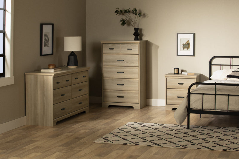 Versa 5-Drawer Chest - Natural Ash