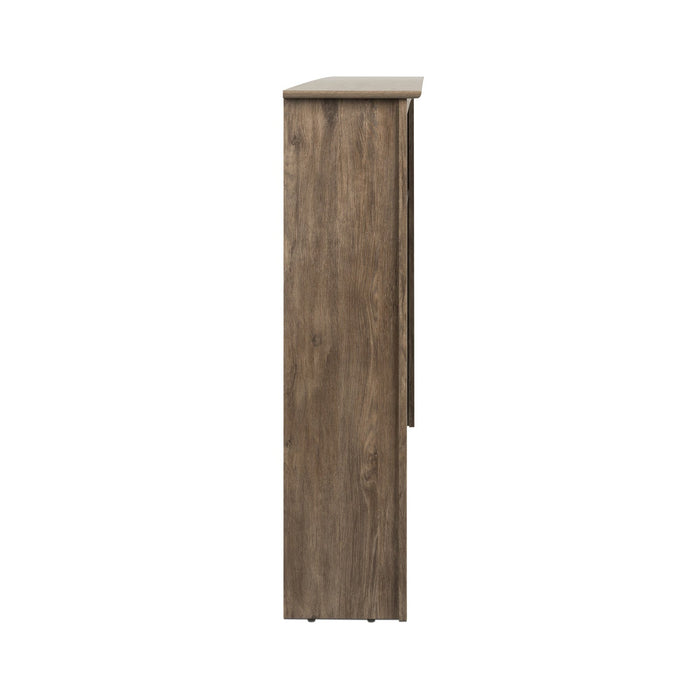 King Bookcase Headboard - Drifted Grey