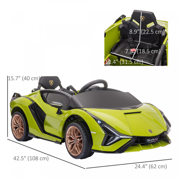 Aosom Compatible 12v Battery Powered Ride-On Kids Electric Ride On Car Toy With Parental Remote Cont