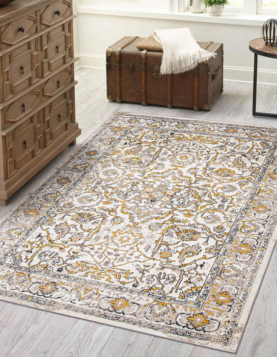 Legacy Ivory Machine Washable Area Rug - 8'0\" x 10'0\"