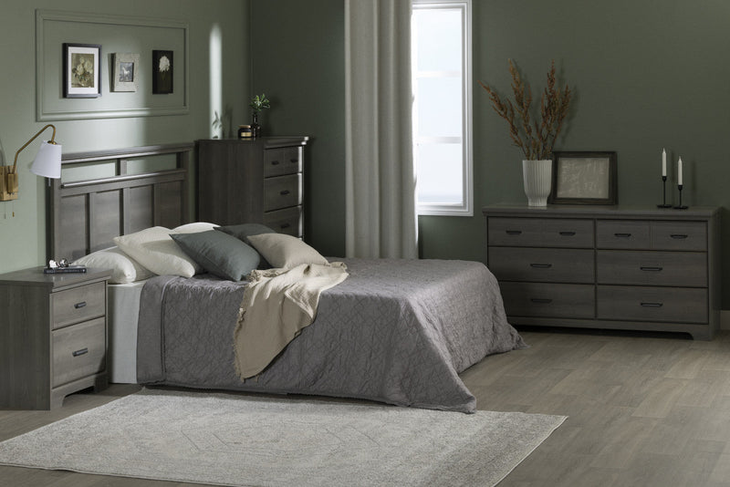 Versa 2-drawer Nightstand - End Table With Storage - Gray Maple 