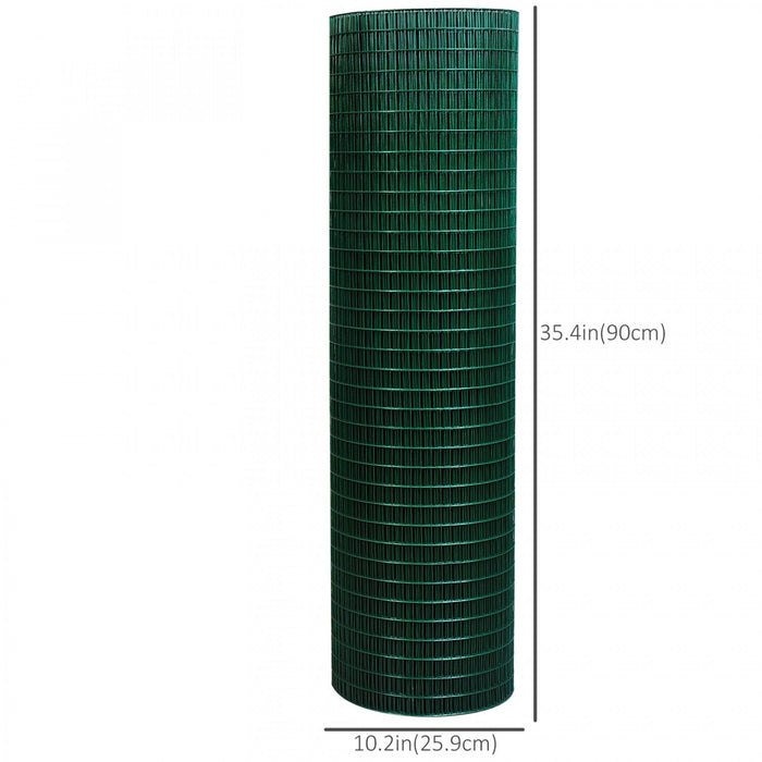 Pawhut Chicken Wire Fencing 98' X 3', 1\" X 0.5\" Rectangle Chicken Wire For Crafts Garden Poultry, Me
