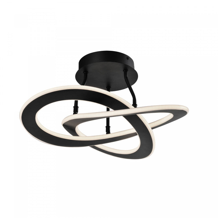 Wave 24 W LED Semi-Flush Mount 