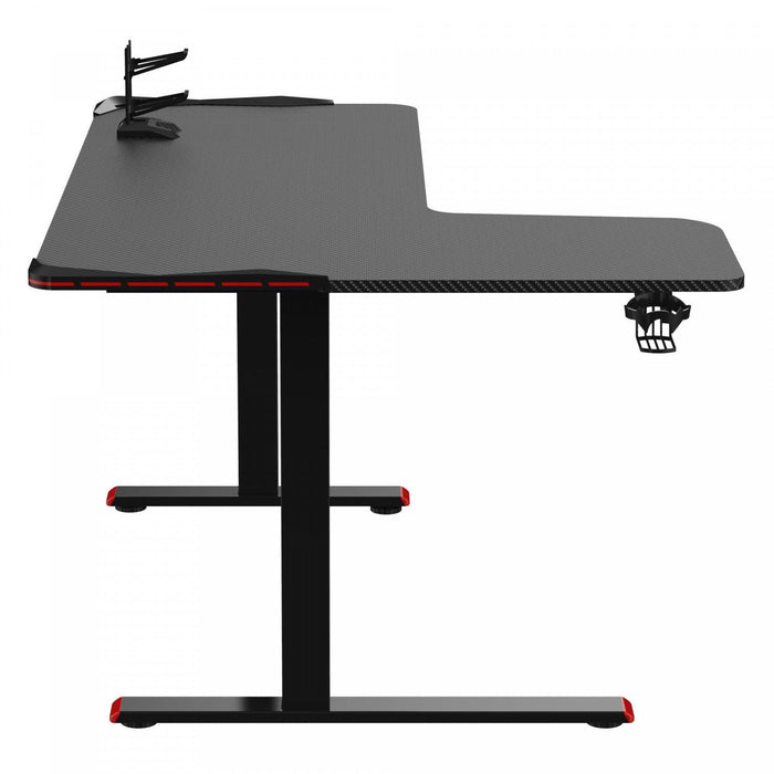 Faze L-Shaped LED Gaming Desk 