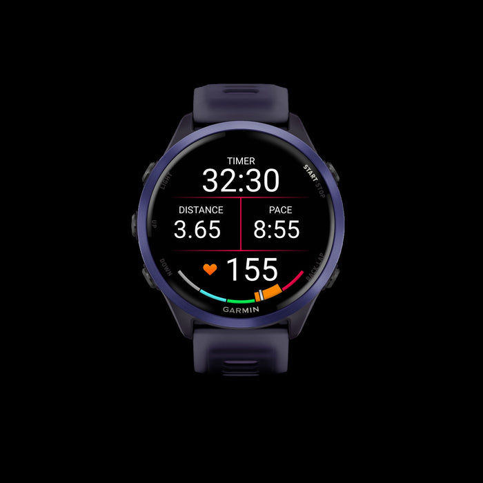 Garmin Forerunner 570 Smartwatch 47mm, Amoled, Indigo Aluminum, Purple/indigo, Gps Fitness Tracker, Running, 11-day Battery