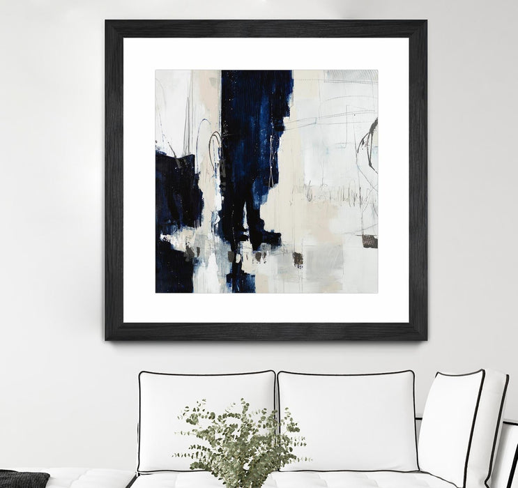 \"Underground Mechanics\" Matted and Framed Black 36x36 Wall Art
