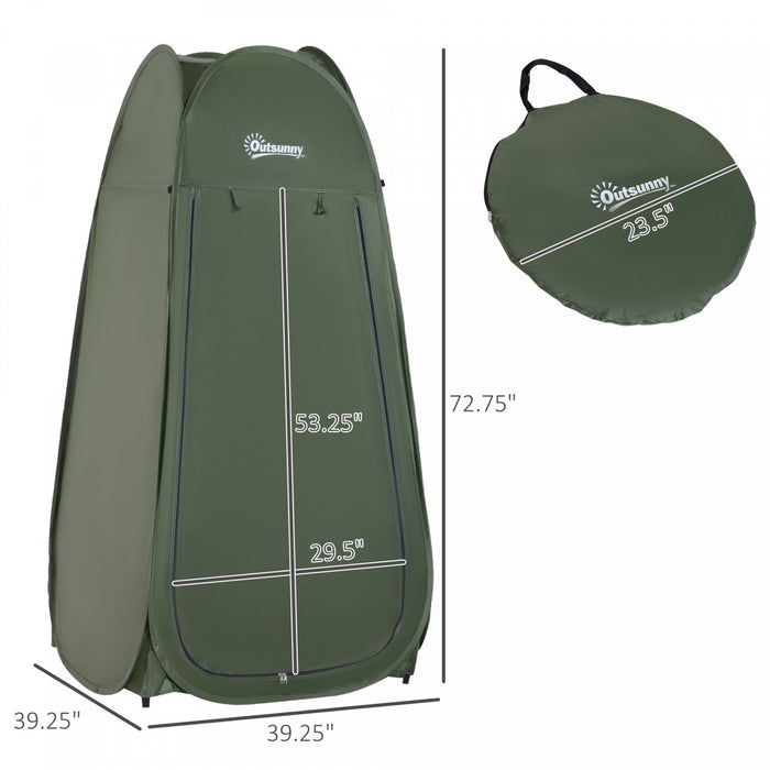 Outsunny Pop Up Shower Tent Portable Dressing Changing Room Privacy Shelter Tents For Outdoor Campin