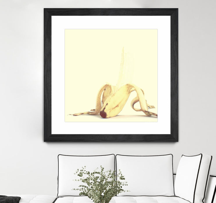 \"Banada Honey Puff\" Matted and Framed Black 30x30 Wall Art
