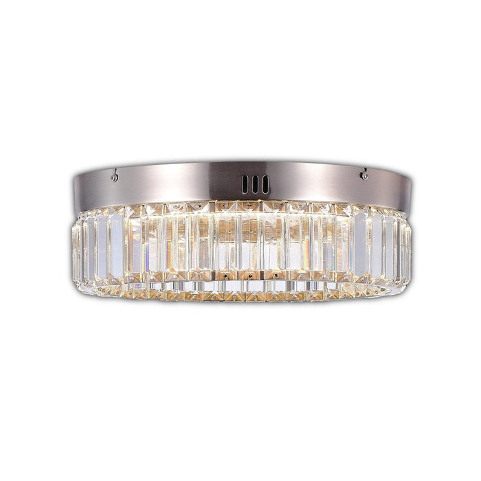 Stella One-Tier LED Satin Nickel Flush Mount