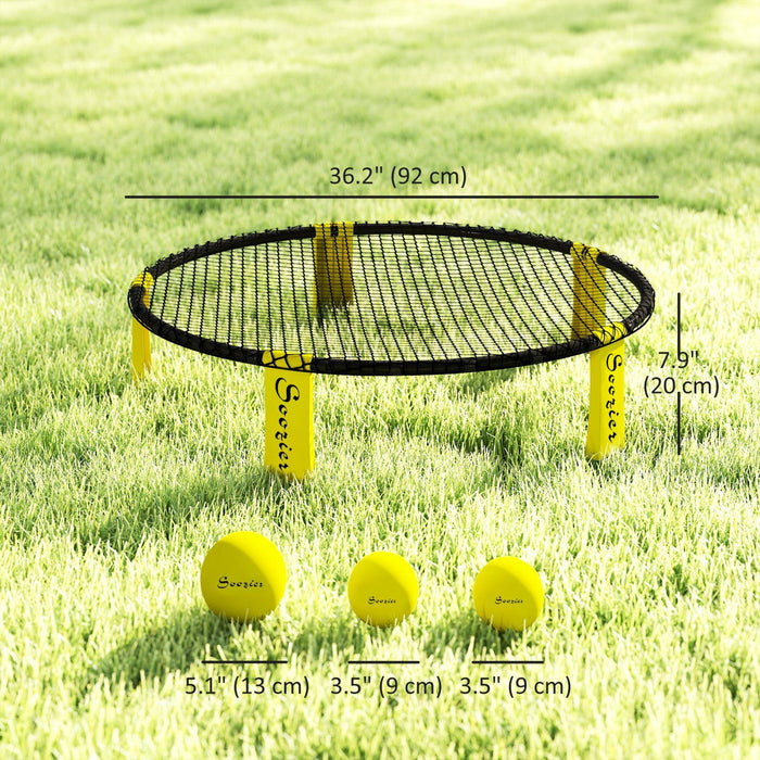 Soozier Spike Game Set, Mini Beach Games Set with Roundnet