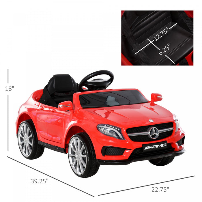 Qaba 6v Kids Electric Licensed Powered Ride-On Car Toy Battery Powered Vehicle High/low Speed With H