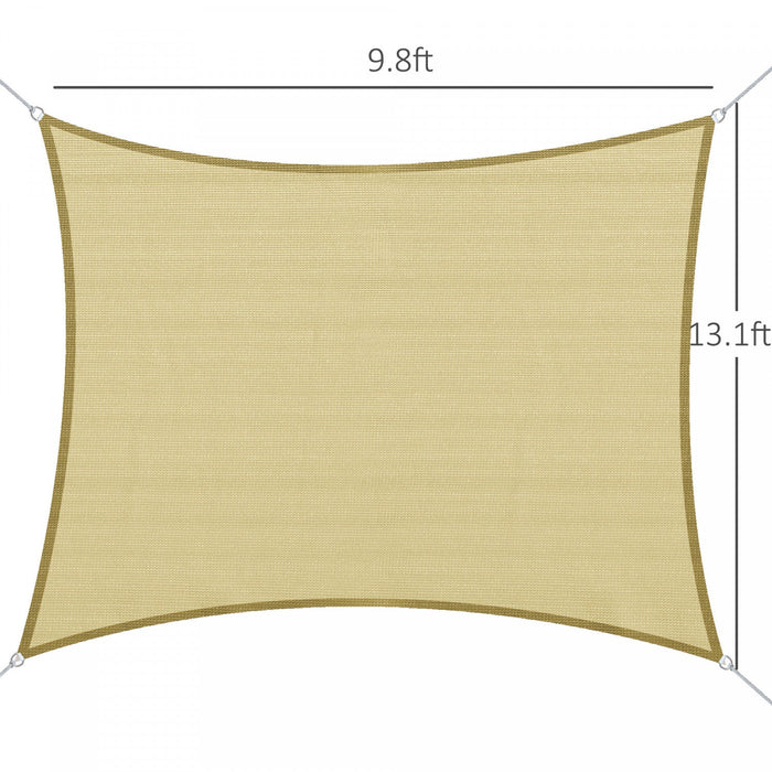 Outsunny Rectangle 10' X 13' Canopy Sun Sail Shade Garden Cover Uv Protector Outdoor Patio Lawn Shel