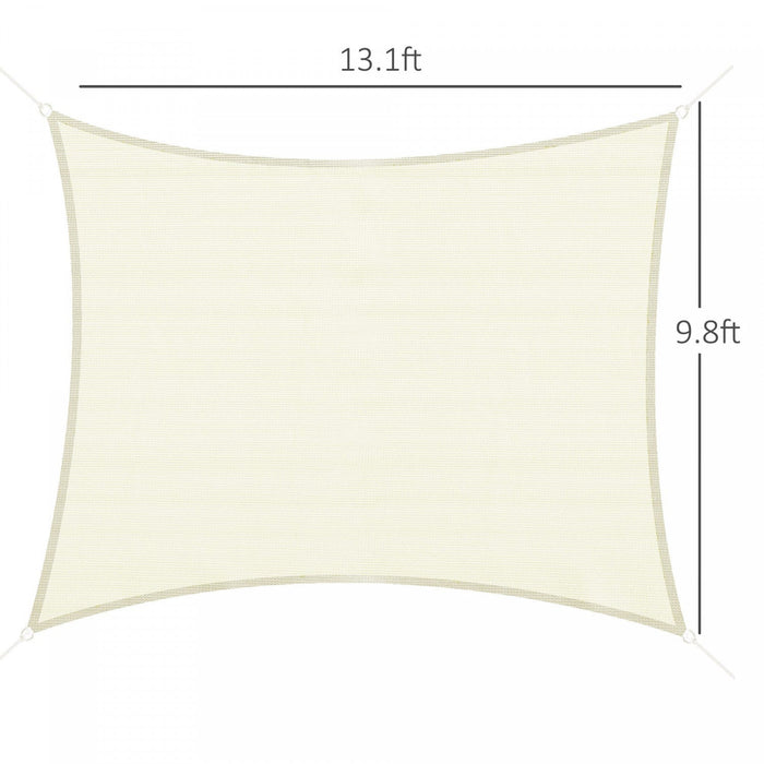 Outsunny Rectangle 10' X 13' Canopy Sun Sail Shade Garden Cover Uv Protector Outdoor Patio Lawn Shel