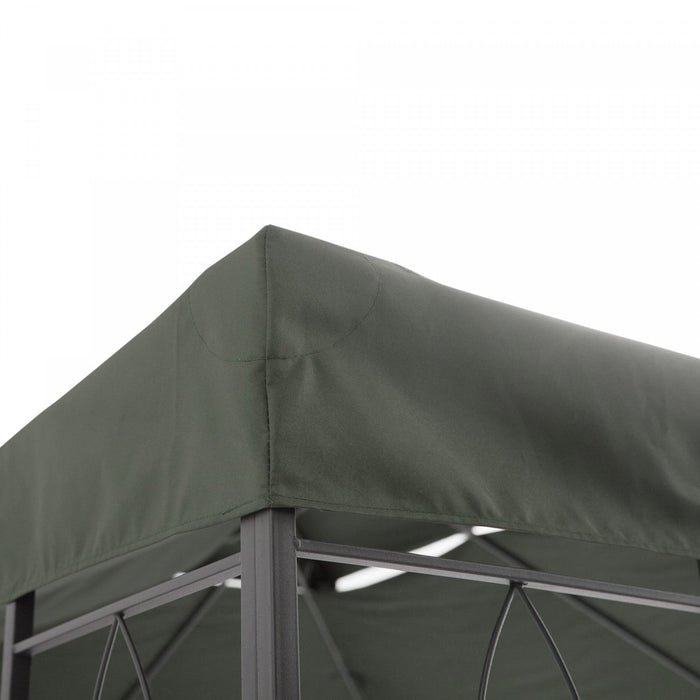 Outsunny 13.1' X 9.8' Gazebo Replacement Canopy 2 Tier Top Uv Cover Pavilion Garden Patio Outdoor, D