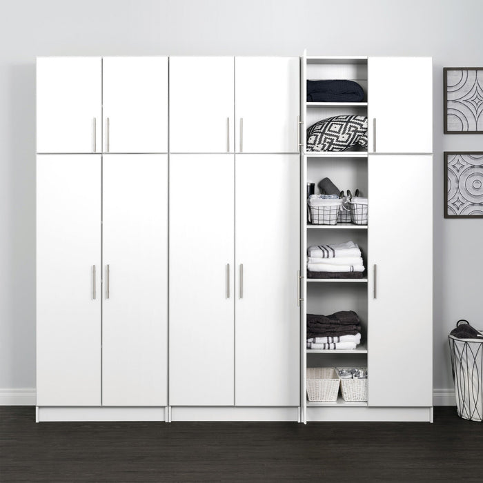 Elite 96-inch 6-piece Garage Storage Cabinet Set D - White 