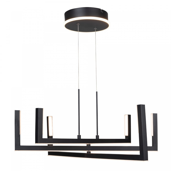 Silicon Valley Black Integrated LED Chandelier