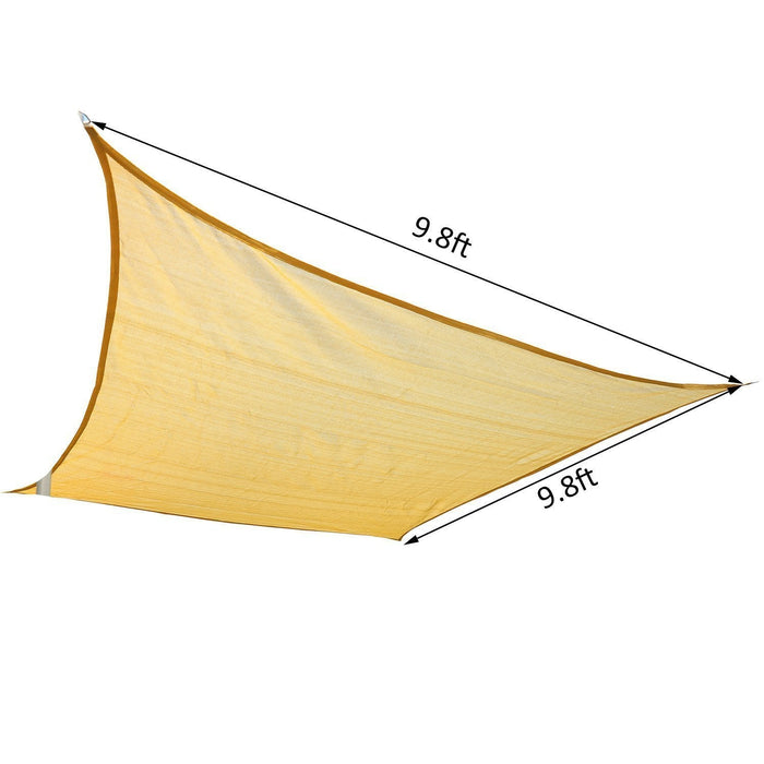 Outsunny 10ft X10ft Square Canopy Sun Sail Shade Garden Cover Uv Protector Outdoor Patio Lawn Shelte