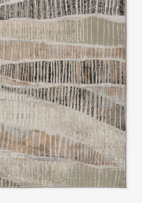 Briar Contemporary 5'1\" x 7'7\" Area Rug in Grey Indoor Area Rug 