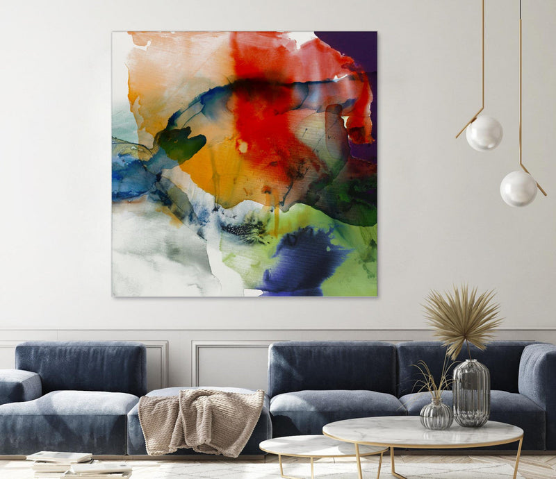\"Vibrant Terrain I\" Giant Art 54x54 Wall Art