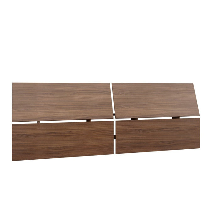 Nordika Queen Panoramic Panel Headboard - Walnut 