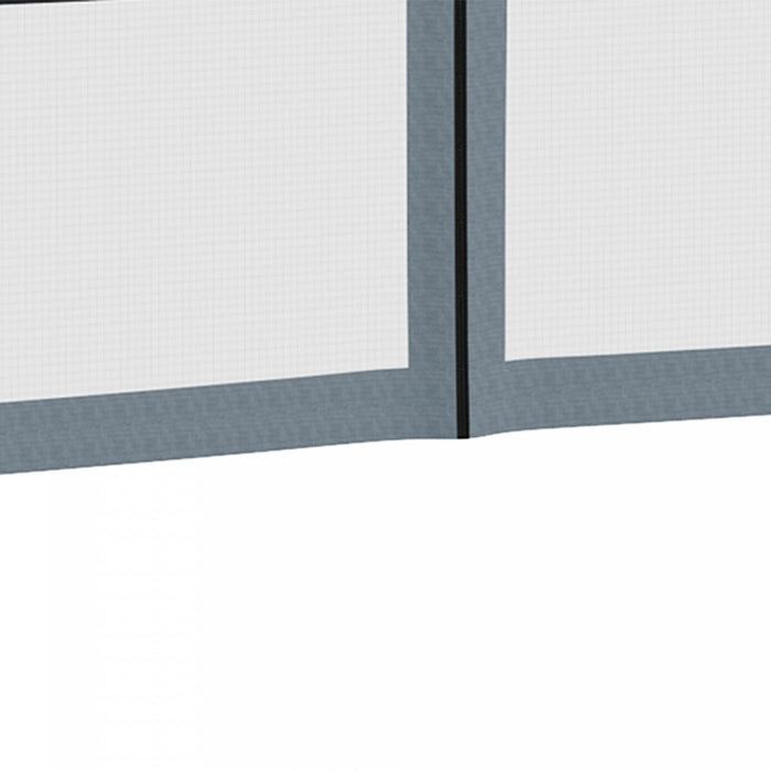 Outsunny Replacement Mosquito Netting For Gazebo 10' X 10' Screen Walls For Canopy With Zippers For 