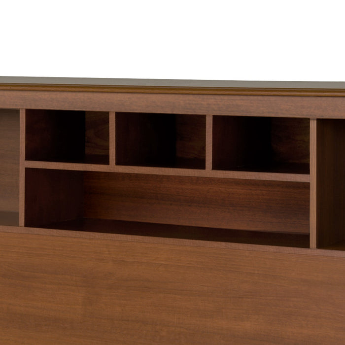 King Bookcase Headboard - Cherry