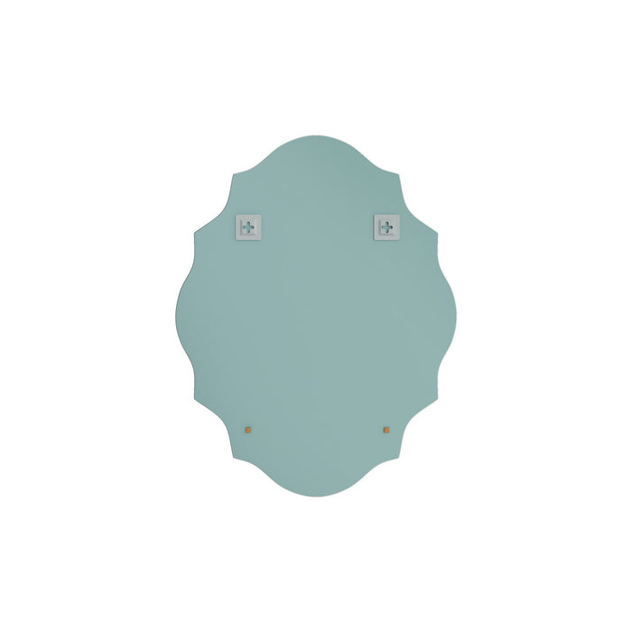 Chisel 22 Inch Frameless Ornate Mirror In Chrome 