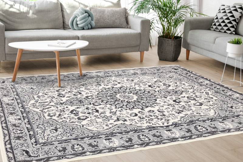 Florence Classic Border Area Rug - 4'7\" x 6'7\"