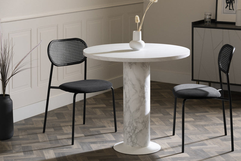 Hype Black Rattan Dining Chair - Set of 2 Black